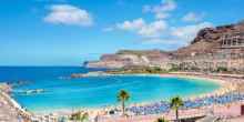 Famous beach of Amadores. Gran Canaria, Canary islands, Spain