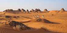 Die Pyramiden bei Meroe im Sudan.