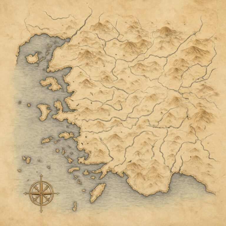 Landkarte Ägäisregion