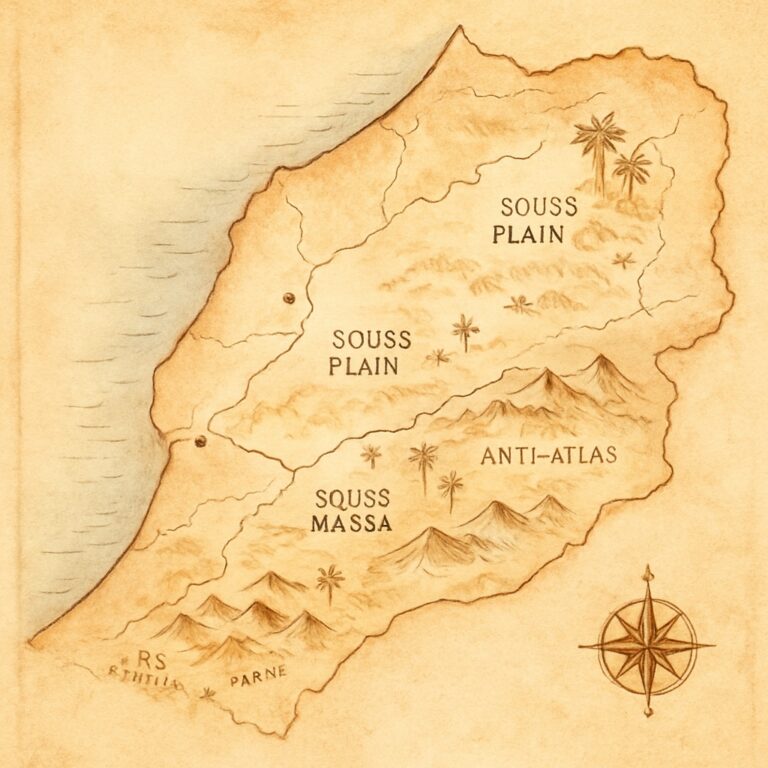 Landkarte Agadir & Souss
