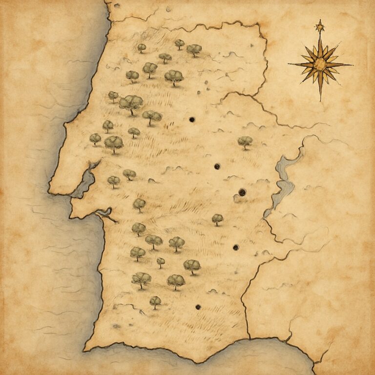 Landkarte Alentejo