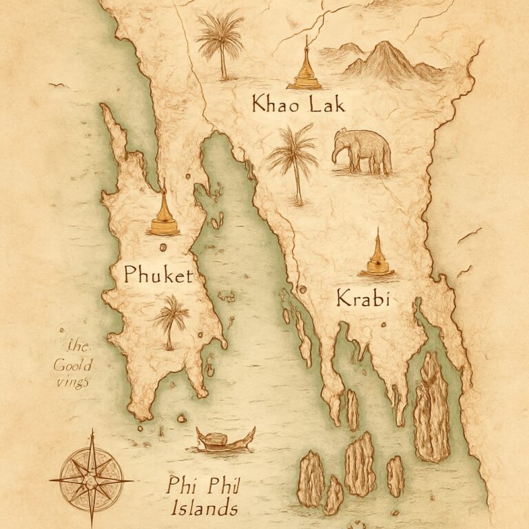 Landkarte Andamanküste