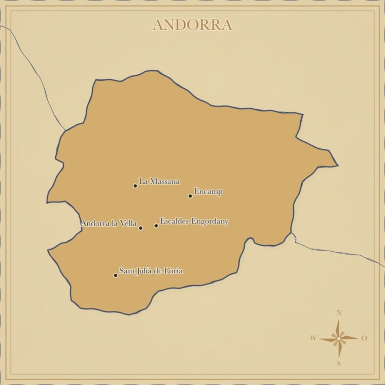 Landkarte Andorra