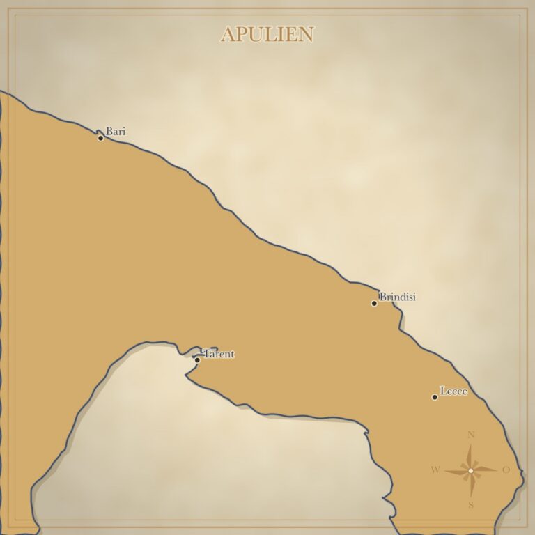 Landkarte Apulien