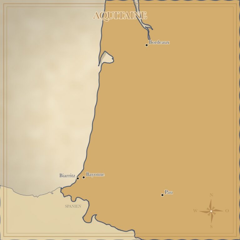 Landkarte Aquitaine