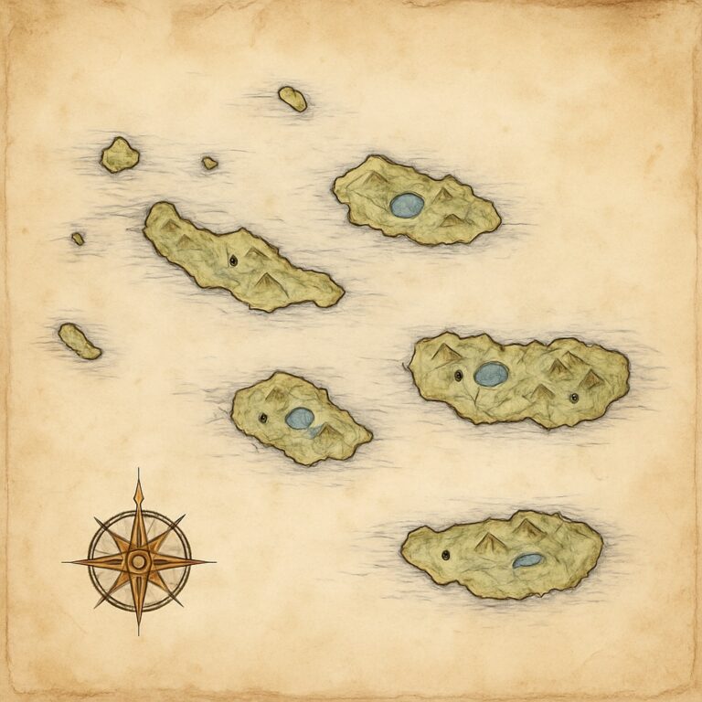 Landkarte Azoren (Açores)