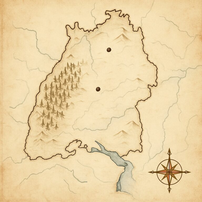 Landkarte Baden-Württemberg