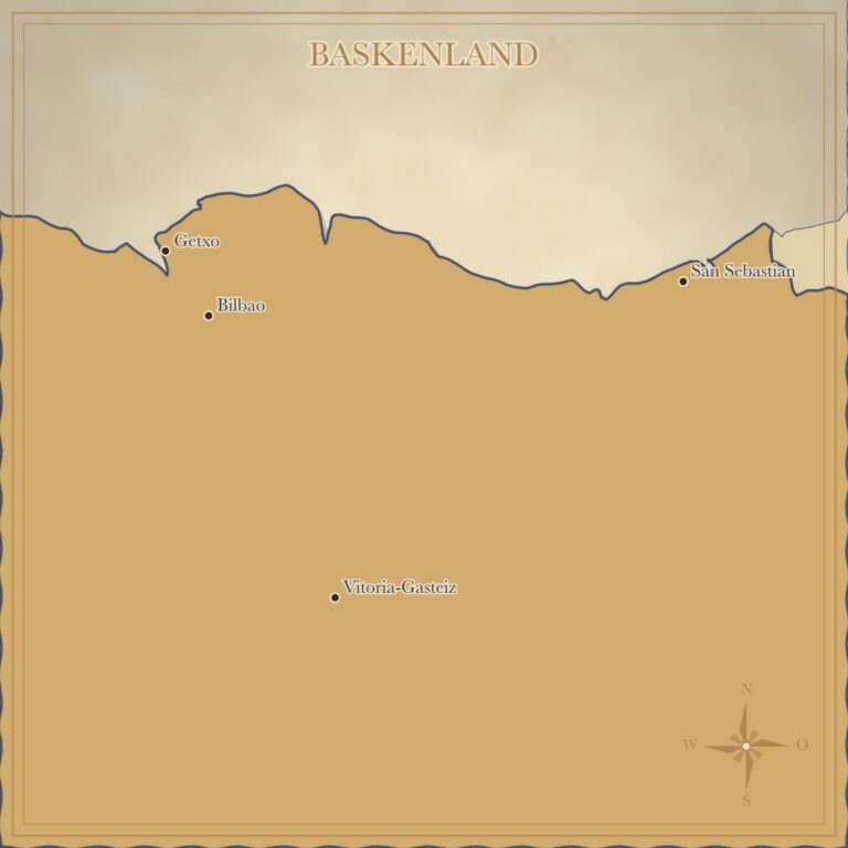 Landkarte Baskenland