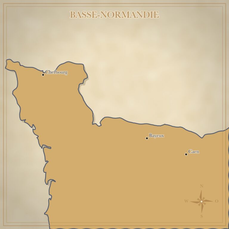 Landkarte Basse-Normandie