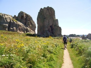 Felsen, Bretagne, Frankreich