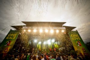 Die Bühne beim Afrika Karibik Festival Die Bühne beim Afrika Karibik Festival