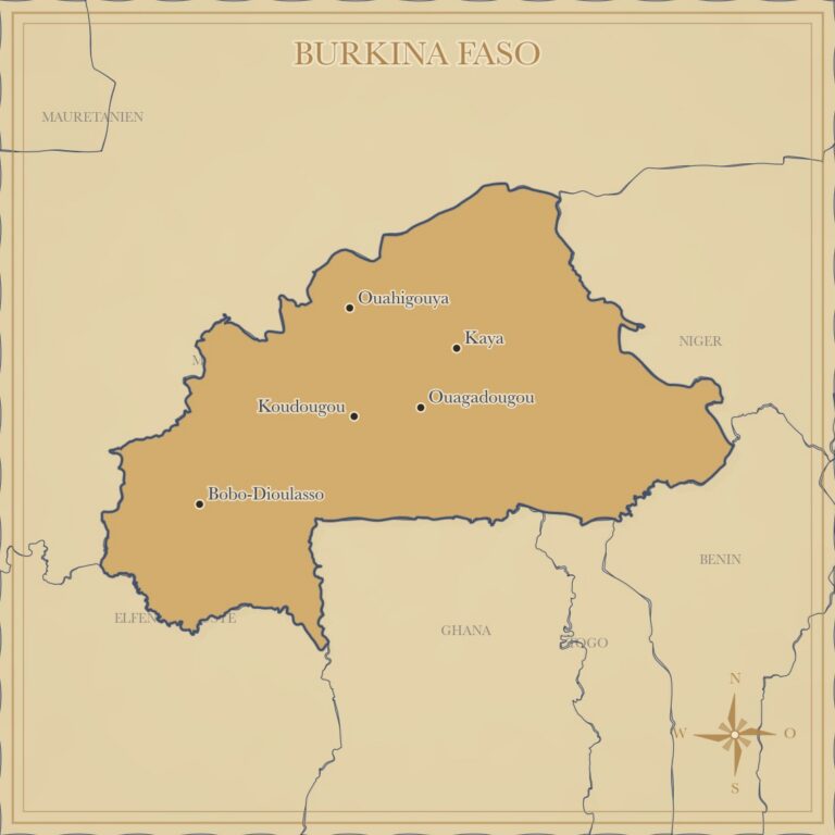 Landkarte Burkina Faso