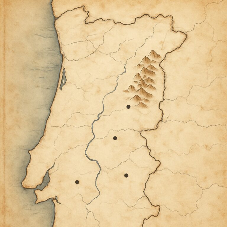 Landkarte Centro – Zentralportugal