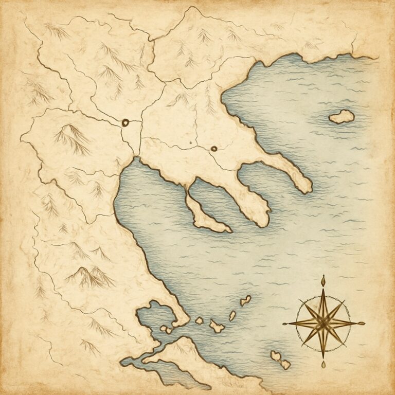 Landkarte Chalkidiki & Thessaloniki