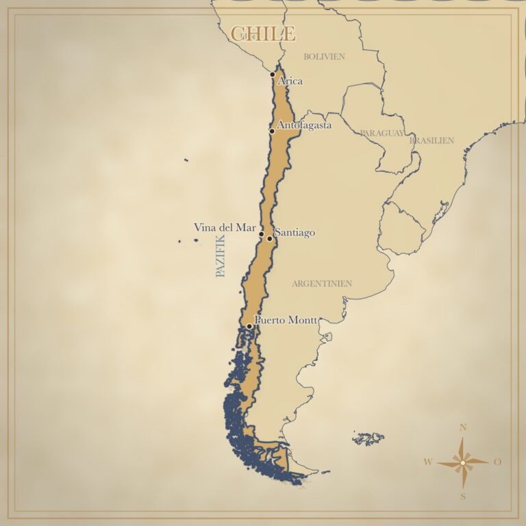 Landkarte Chile