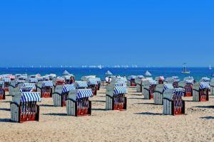 Strandkorb an der Ostsee