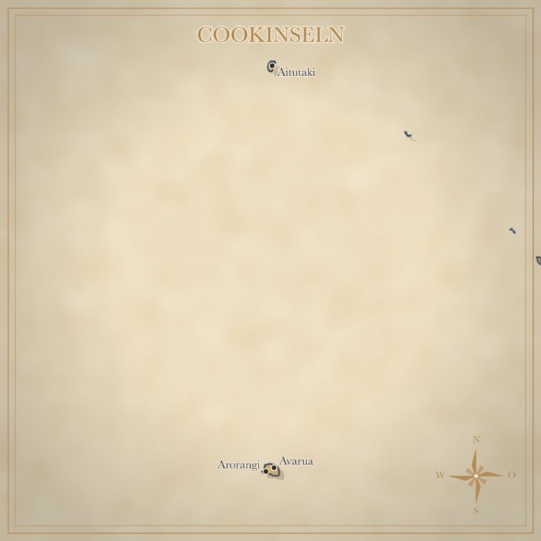 Landkarte Cookinseln