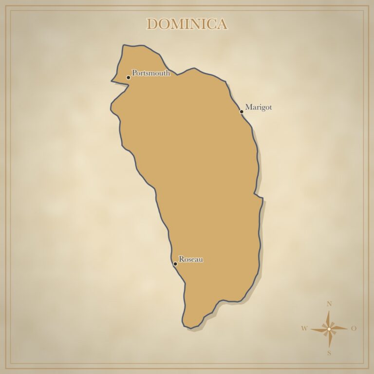 Landkarte Dominica