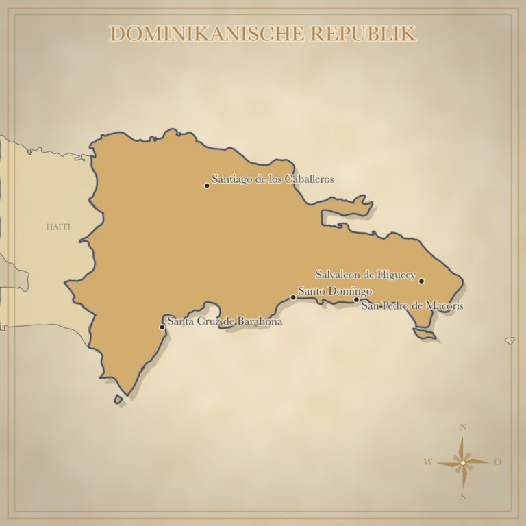 Landkarte Dominikanische Republik