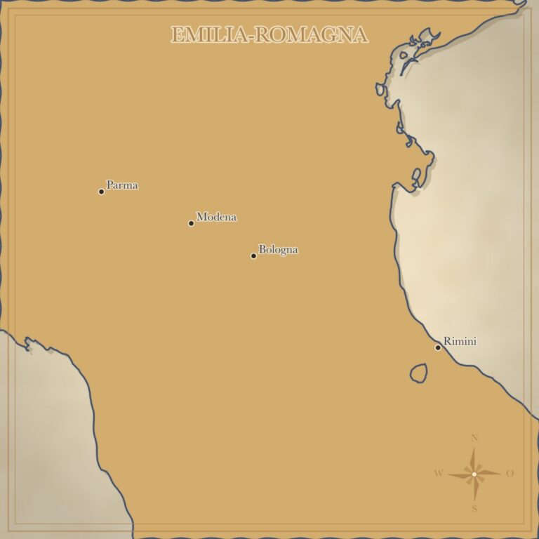 Landkarte Emilia-Romagna