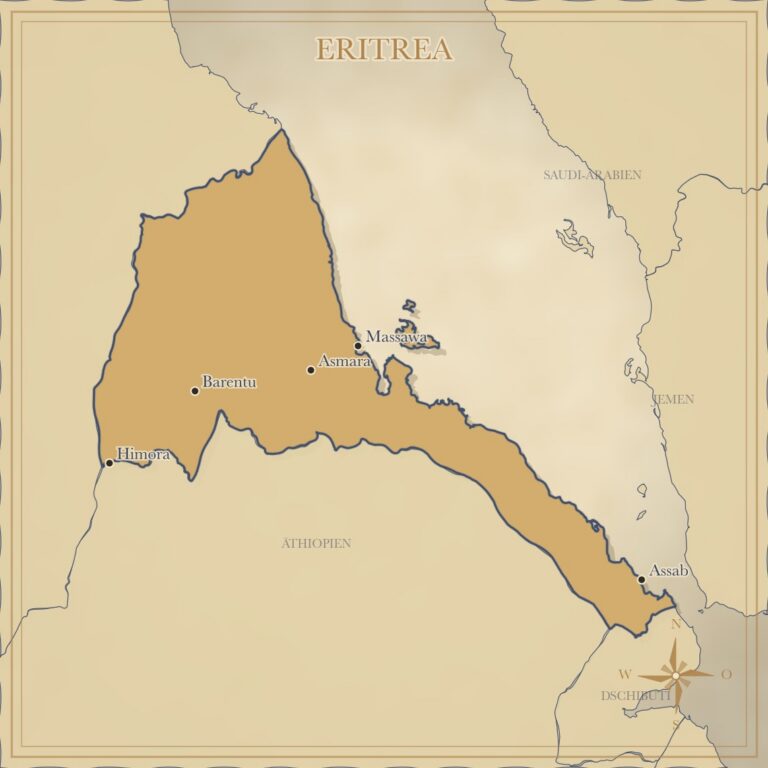 Landkarte Eritrea