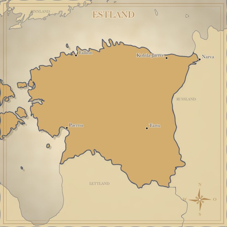 Landkarte Estland