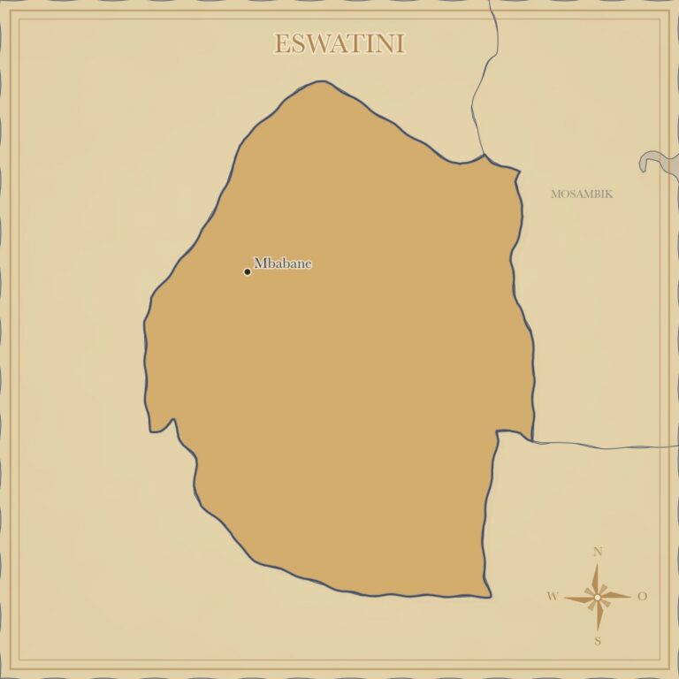Landkarte Eswatini
