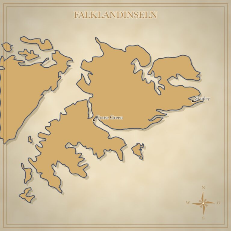 Landkarte Falklandinseln