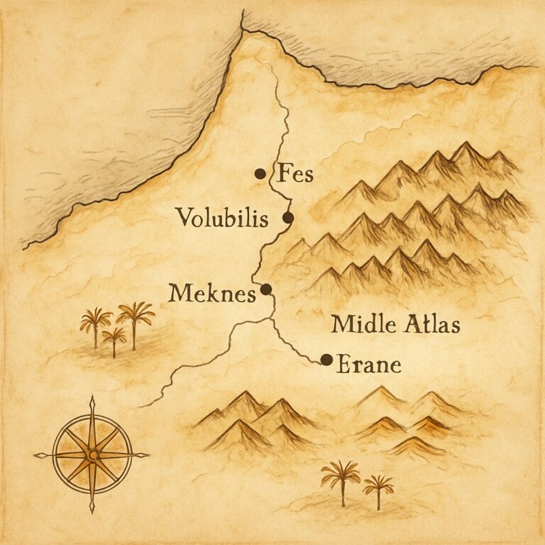 Landkarte Fès & Meknès