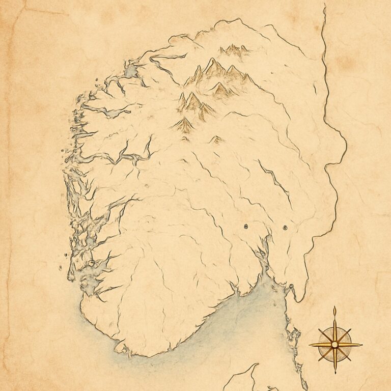 Landkarte Fjell & Gebirge