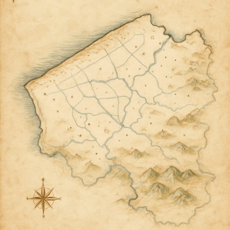 Landkarte Flandern