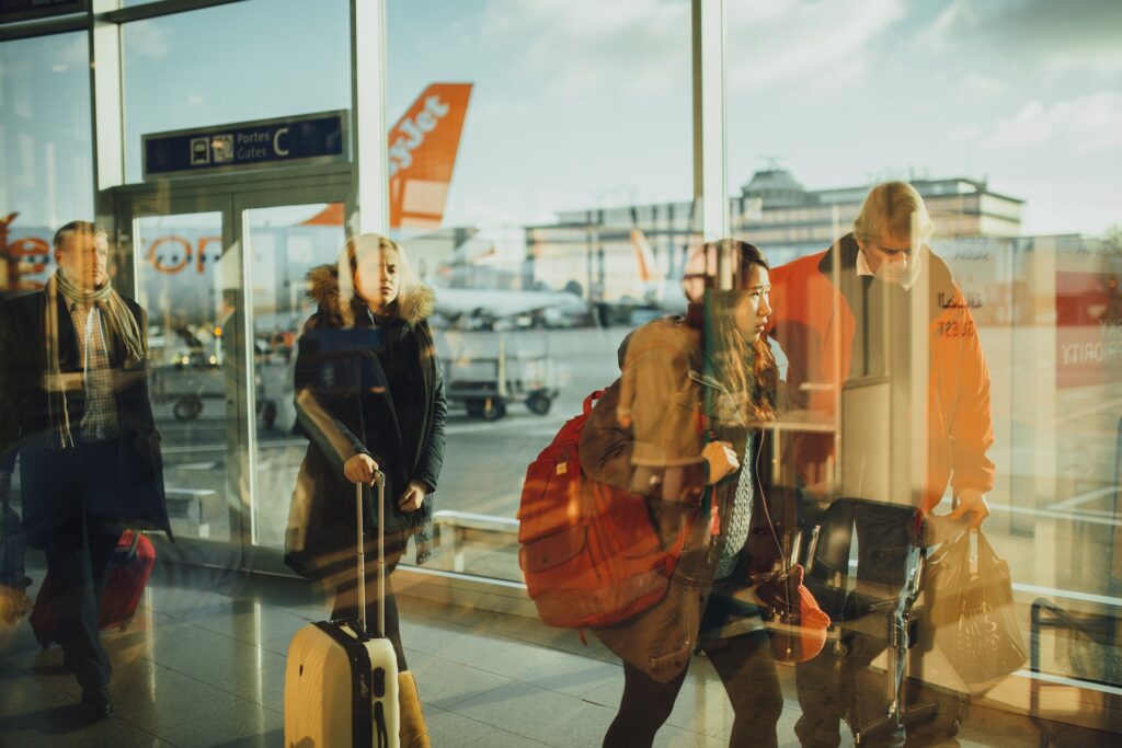 Flughafen Reisende
