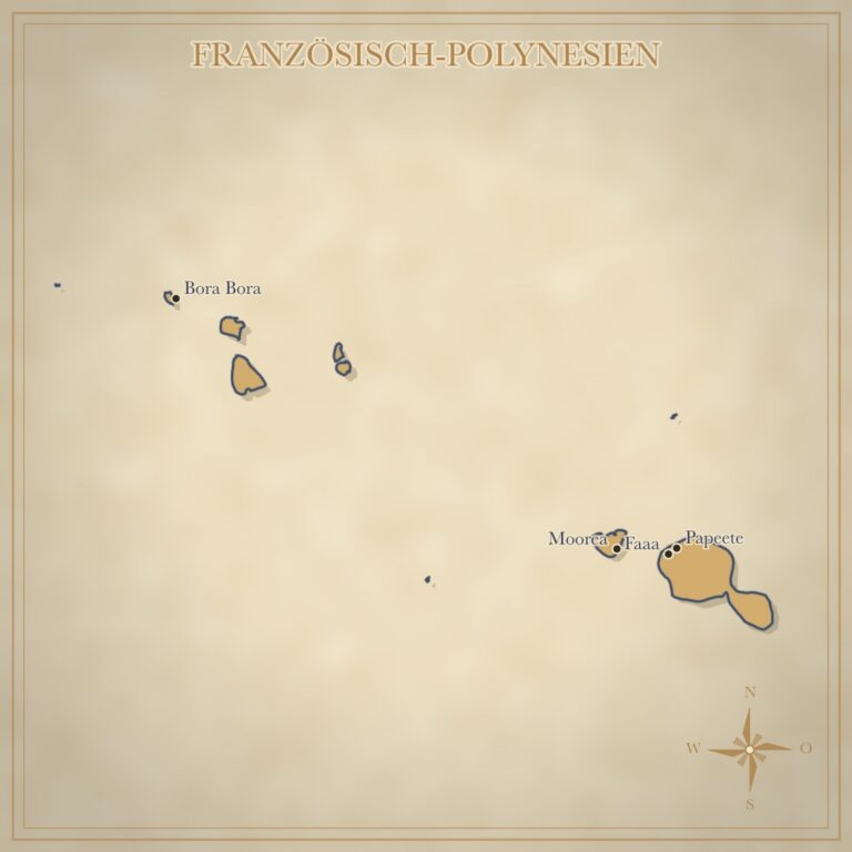 Landkarte Französisch-Polynesien