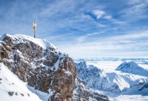 Gipfelkreuz auf der Zugspitze