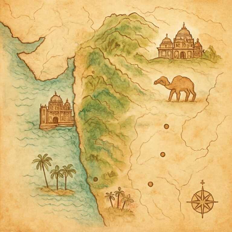Landkarte Goa & Westindien