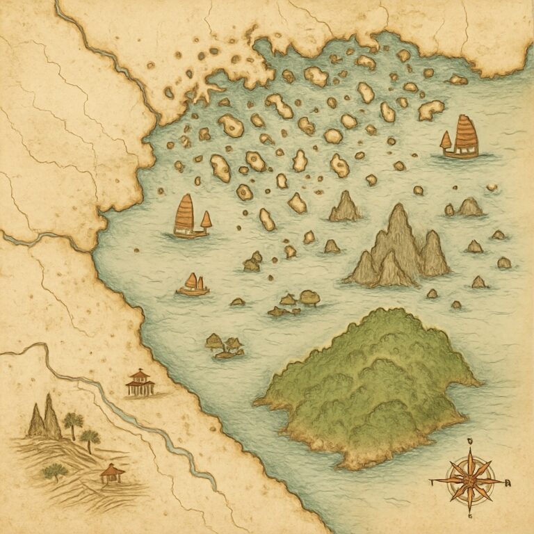 Landkarte Halong-Bucht & Nordosten