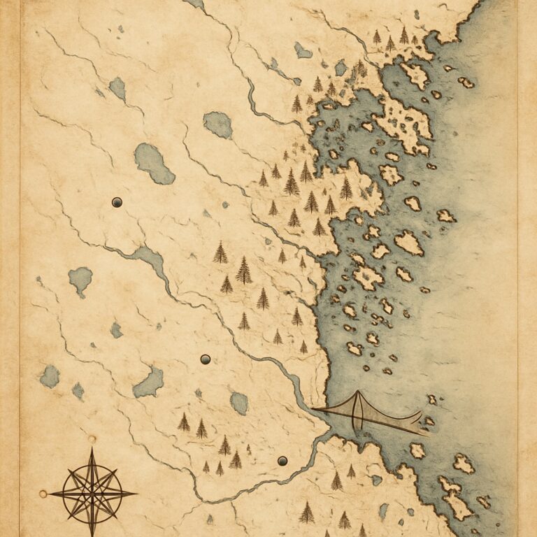 Landkarte Höga Kusten & Mittelschweden