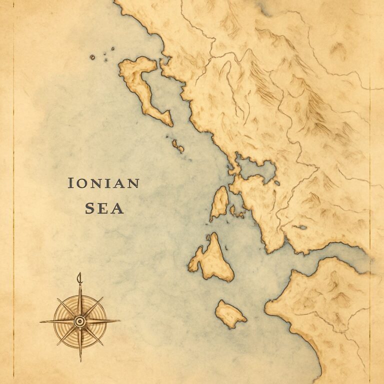 Landkarte Ionische Inseln