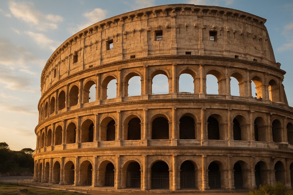 Kolosseum in Rom im Abendlicht – Italien