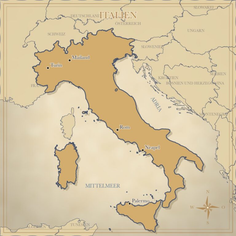 Landkarte Italien
