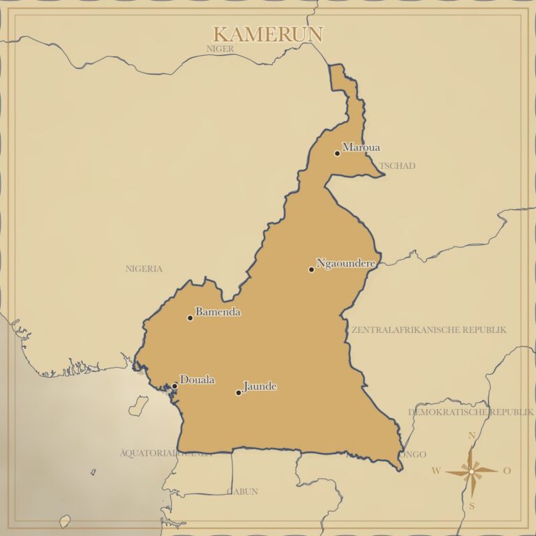 Landkarte Kamerun