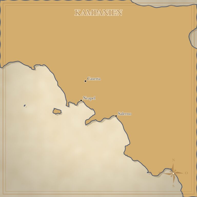 Landkarte Kampanien