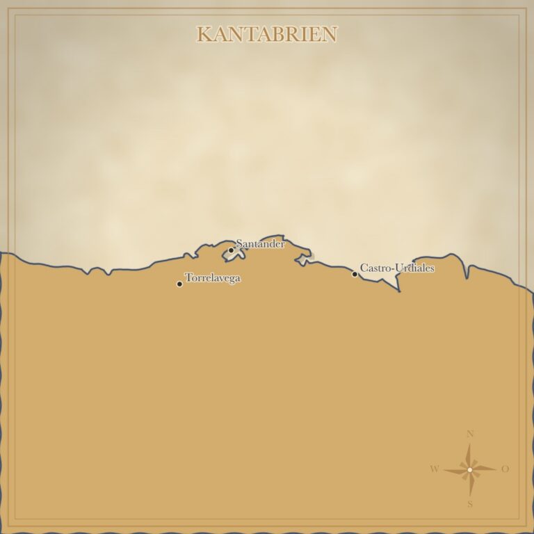 Landkarte Kantabrien
