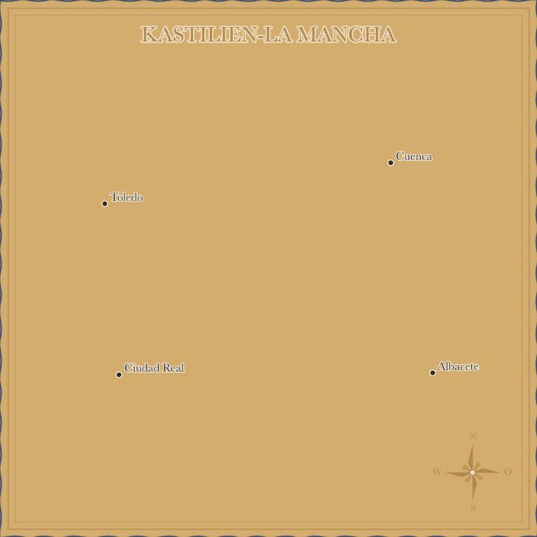 Landkarte Kastilien-La Mancha