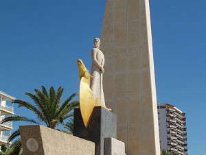 König James Statue, Salou, Katalonien König James Statue, Salou, Katalonien