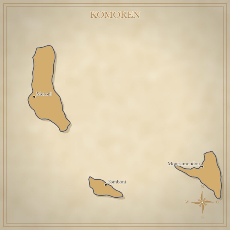 Landkarte Komoren