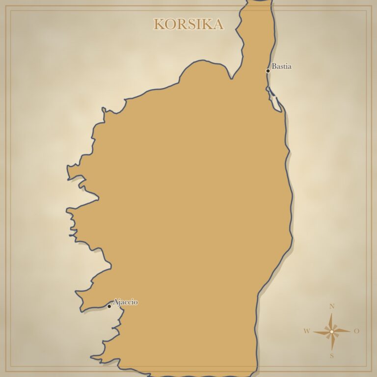Landkarte Korsika