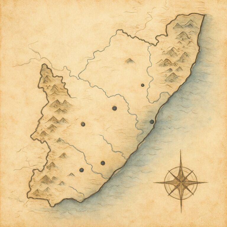 Landkarte KwaZulu-Natal