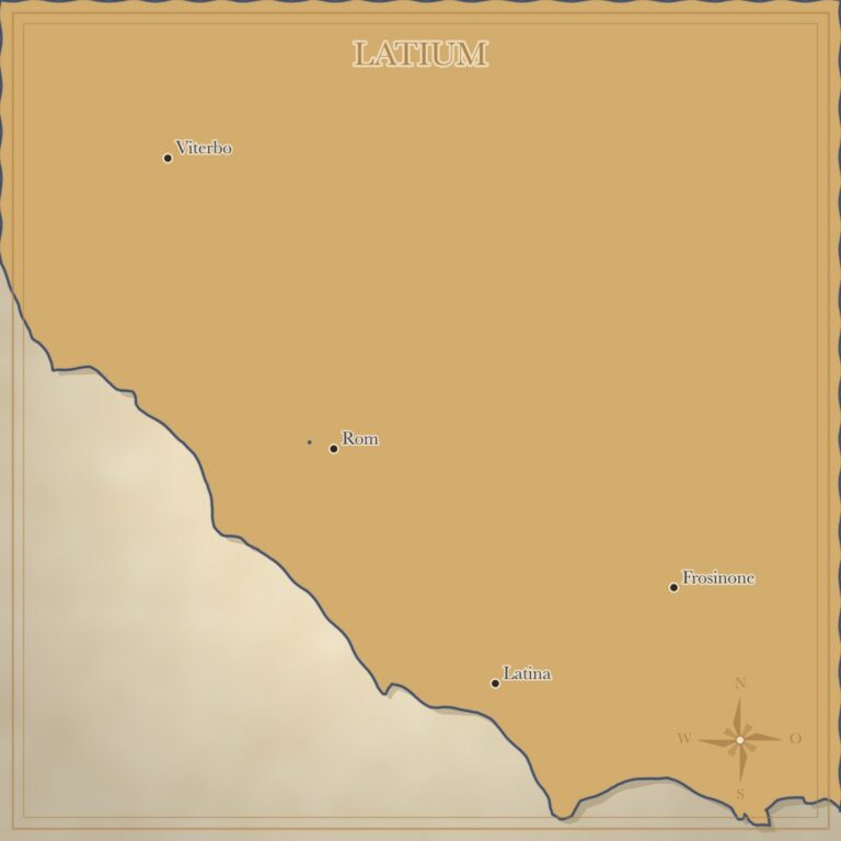 Landkarte Latium
