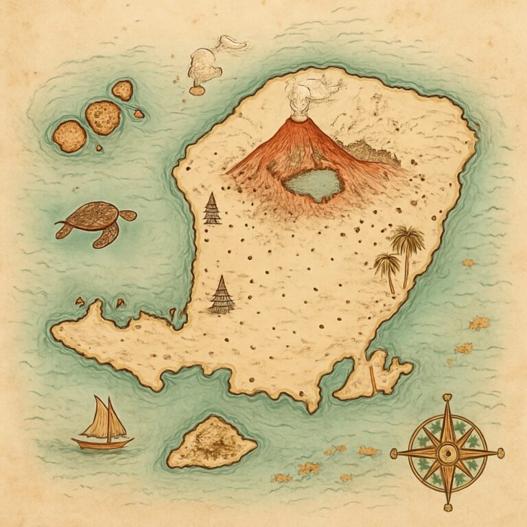 Landkarte Lombok & Gili-Inseln